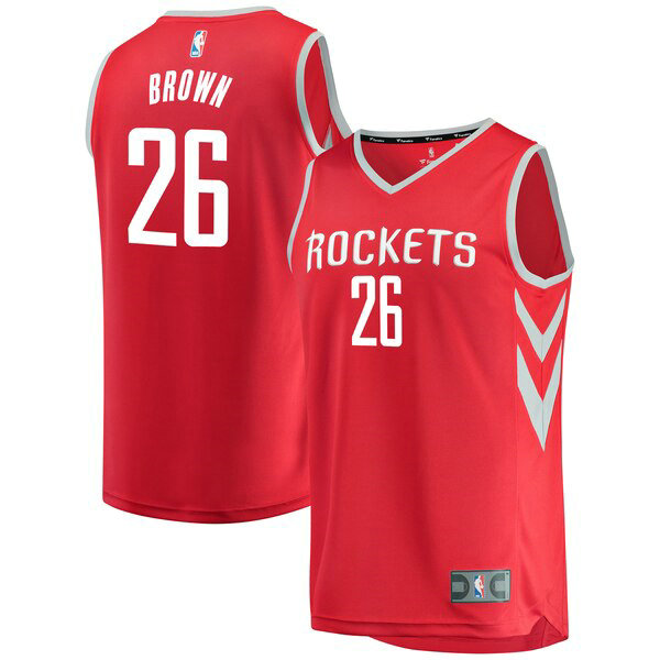 Maillot nba Houston Rockets Icon Edition enfant Markel Brown 26 Rouge